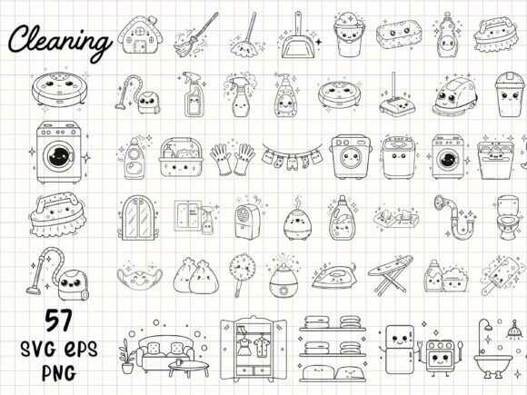 Download Cleaning Clipart Cute Housekeeping SVG - Clipart Collection