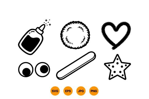 Download Cute Craft Supplies Clipart - Clipart Collection