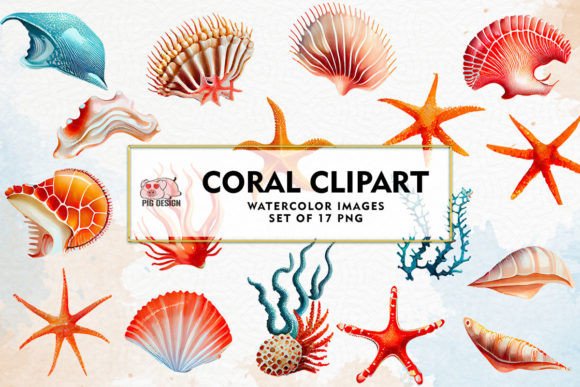 Download Coral Watercolor Sublimation Clipart - Clipart Collection