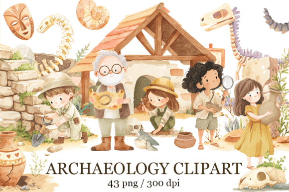 Download Archaeology Clipart, Cute Archaeologists - Clipart Collection