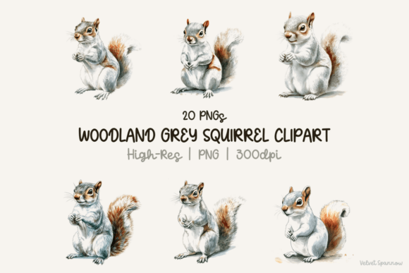 Download Woodland Grey Squirrel Clipart - Clipart Collection