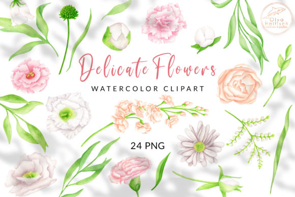 Download Watercolor Floral Clipart. Flowers PNG - Clipart Collection