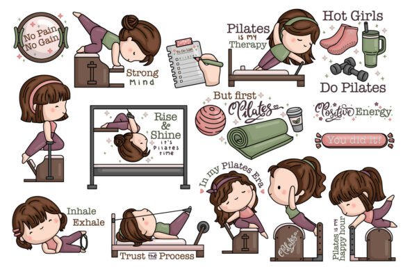 Download Pilates Clipart - Cute Sports Clip Art - Clipart Collection