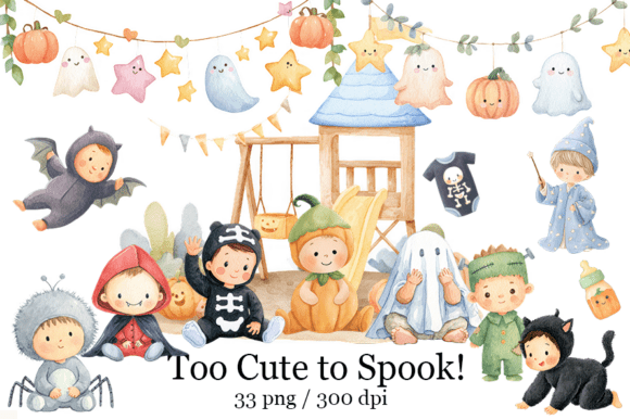 Download Halloween Baby Clipart, Cute Babies - Clipart Collection