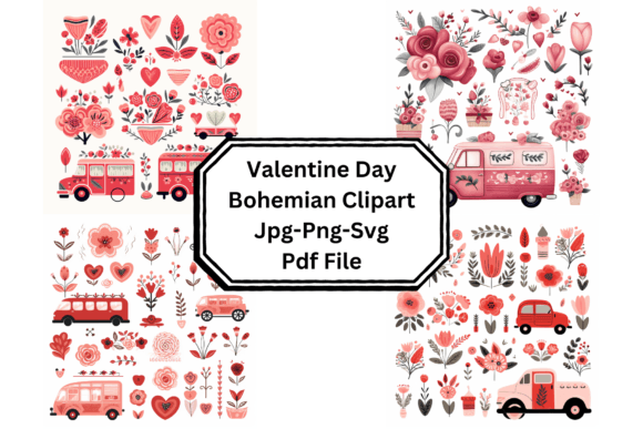 Download Valentine Day Bohemian Clipart - Clipart Collection