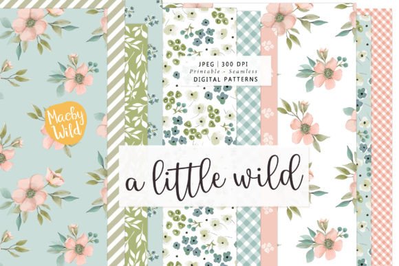 Download A Little Wild Watercolor Patterns - Watercolor patterns Collection