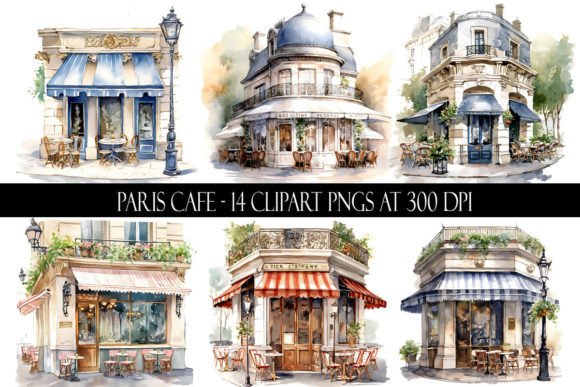 Download Watercolor Paris Cafe Clipart - Clipart Collection
