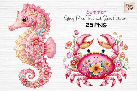 Download Girly Pink Tropical Sea Summer Clipart - Clipart Collection
