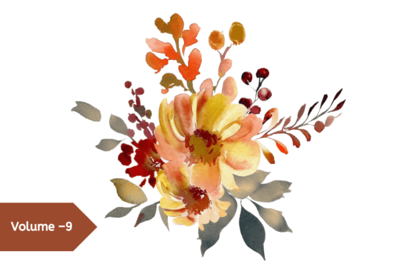 Download Watercolor Vintage Fall Flowers Clipart - Clipart Collection