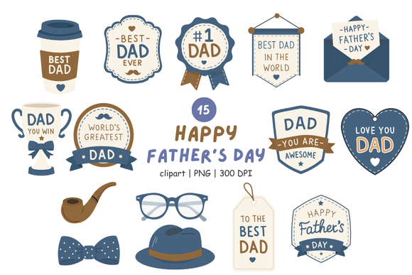 Download Happy Father's Day Clipart PNG - Clipart Collection