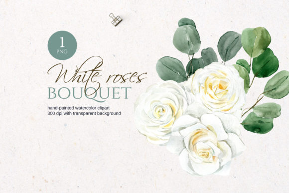 Download Watercolor Bohemian Roses Bouquet - Bohemian Collection