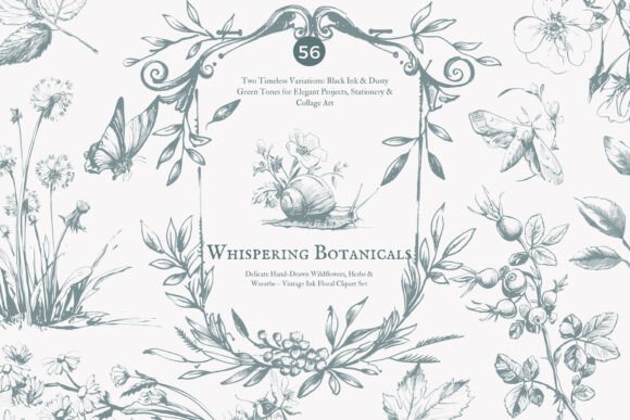 Download Vintage Clipart – Ink Illustration - Clipart Collection