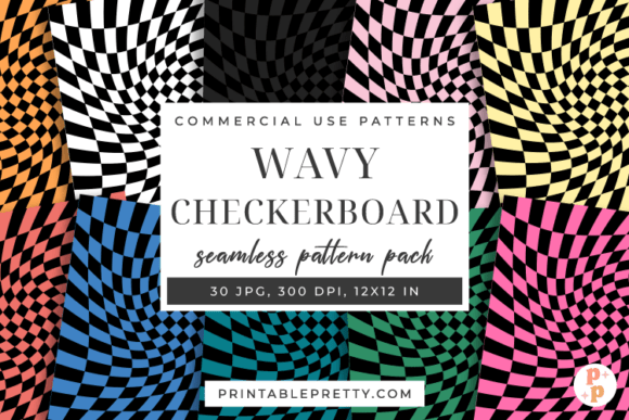 Download Wavy Checkerboard Seamless Paper Pack - Paper pack Collection