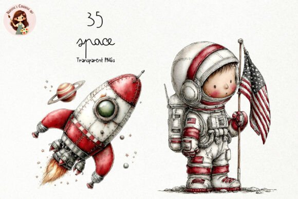 Download Cute Space Storybook PNG Clipart - Clipart Collection