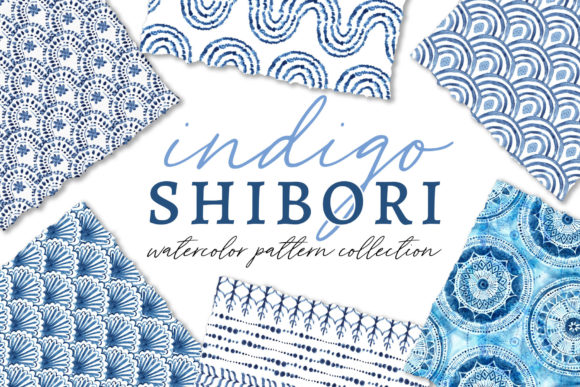 Download Shibori Watercolor Patterns - Watercolor patterns Collection