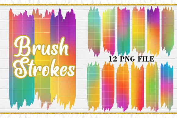 Download Brush Strokes Clipart Grid Line Rainbow - Clipart Collection