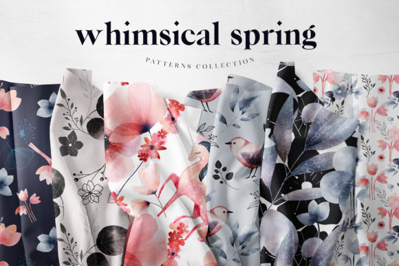 Download Whimsical Floral Digital Paper Pack - Paper pack Collection