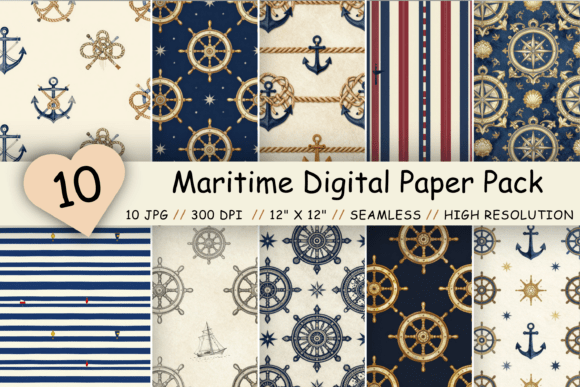 Download Maritime Digital Paper Pack, Classic - Premium Resources